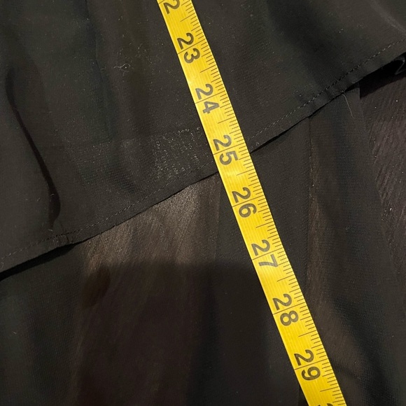 Vintage 90s Black Lace High-Low Dress Goth Witchy Emo Whimsigoth Flowy Y2K - Picture 13 of 14